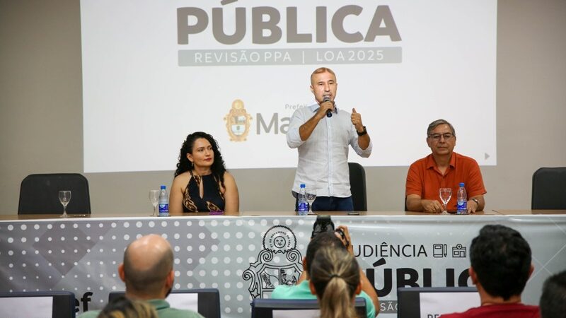 Prefeitura de Manaus apresenta PPA e PLOA 2026 com prioridades definidas pela população em inédito orçamento participativo