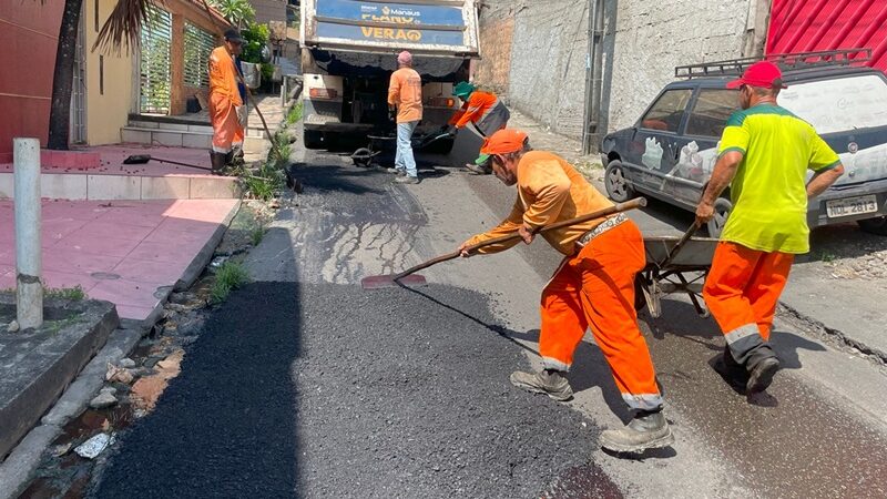 Prefeitura de Manaus recupera rua Pimenta Bueno e transforma mobilidade no bairro São Francisco