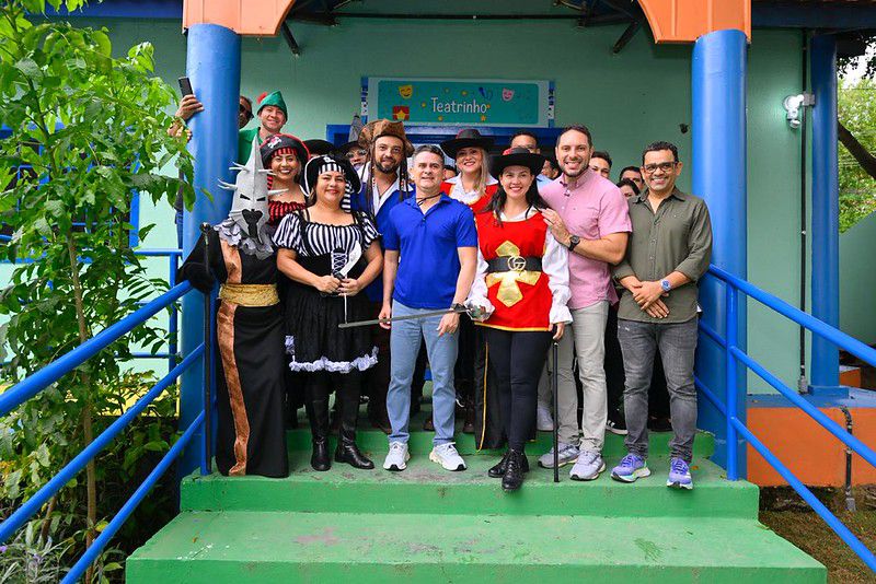 Prefeito David Almeida reabre parque ‘Cidade da Criança’ e anuncia instalação de praça molhada e creche no espaço
