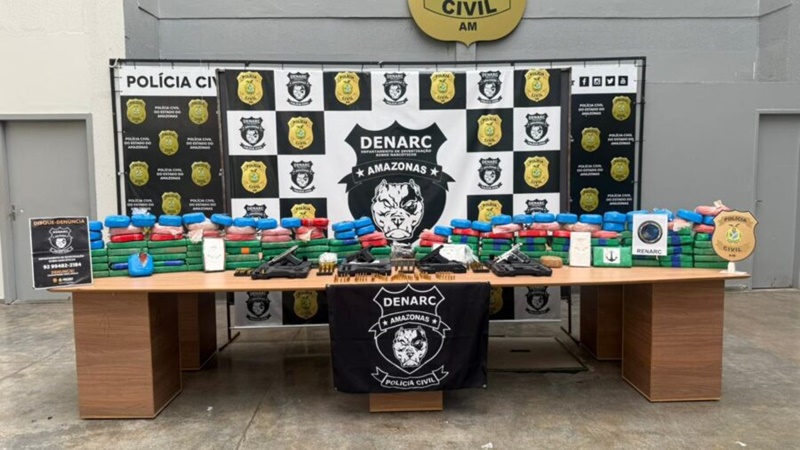 PC-AM desarticula centro de guarda e distribuição de drogas na zona norte e causa prejuízo de R$ 10,4 milhões ao narcotráfico