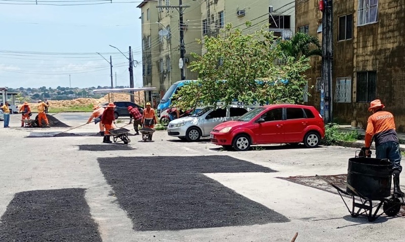 Prefeitura de Manaus leva asfalto e mais qualidade de vida ao conjunto Viver Melhor 2